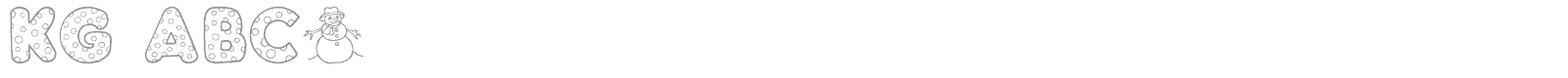 KG ABCs Dingbats font preview
